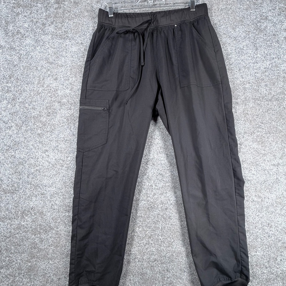 Scrubstar Ultimate Premium Scrubwear Jogger Pants Wonens L Black Comfort Stretch - Picture 3 of 16